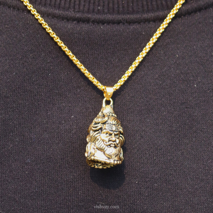 Reversible Shiv-Hanuman Pendant Set